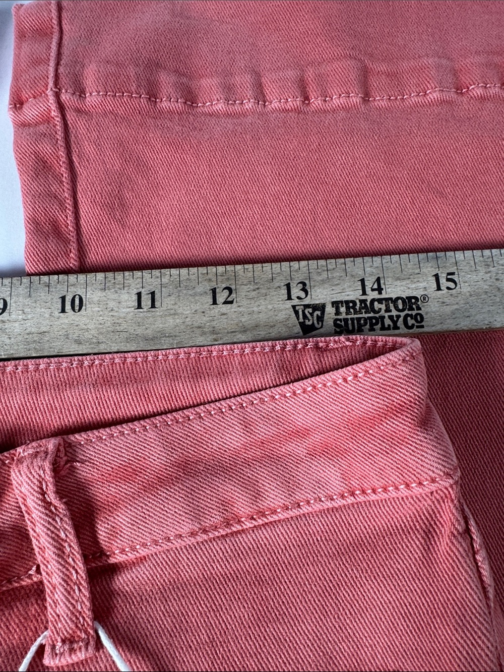 RISEN Coral Pink Wide Leg Jeans - Picture 4 of 6